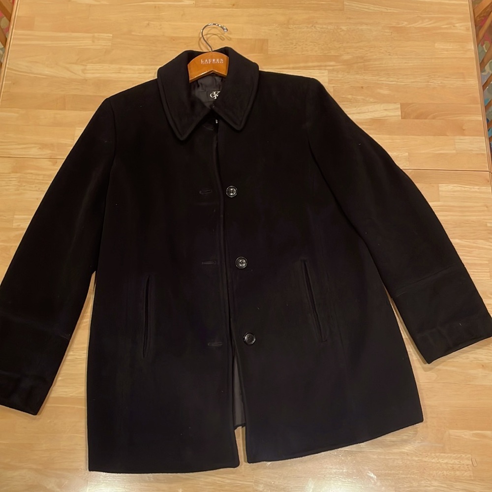 Pea Coat Calvin Klane Black size L